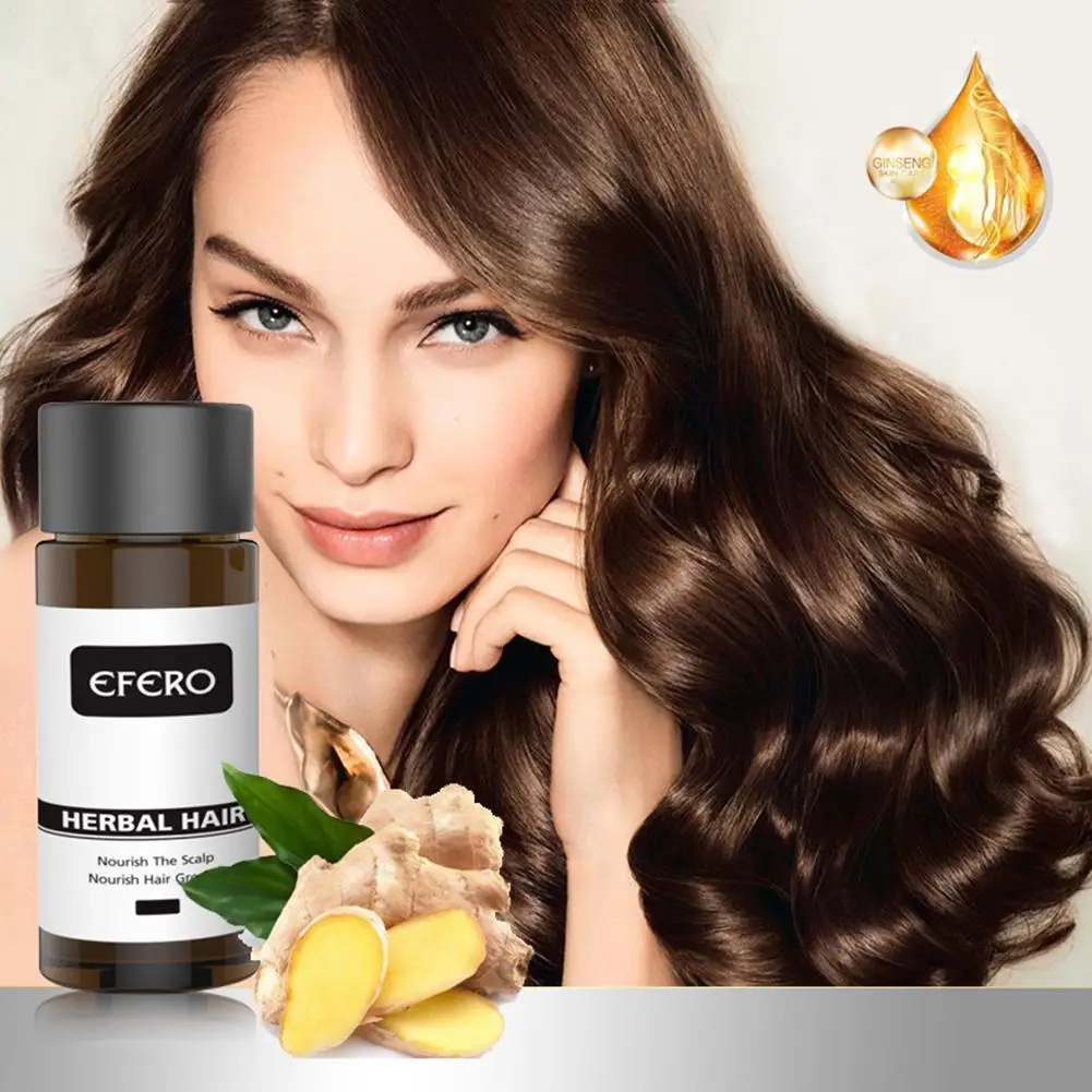 

Efero мощная Сыворотка для роста волос, предотвращает выпадение волос, продукты для роста, более длинное масло, профессиональное Эфирное сред...