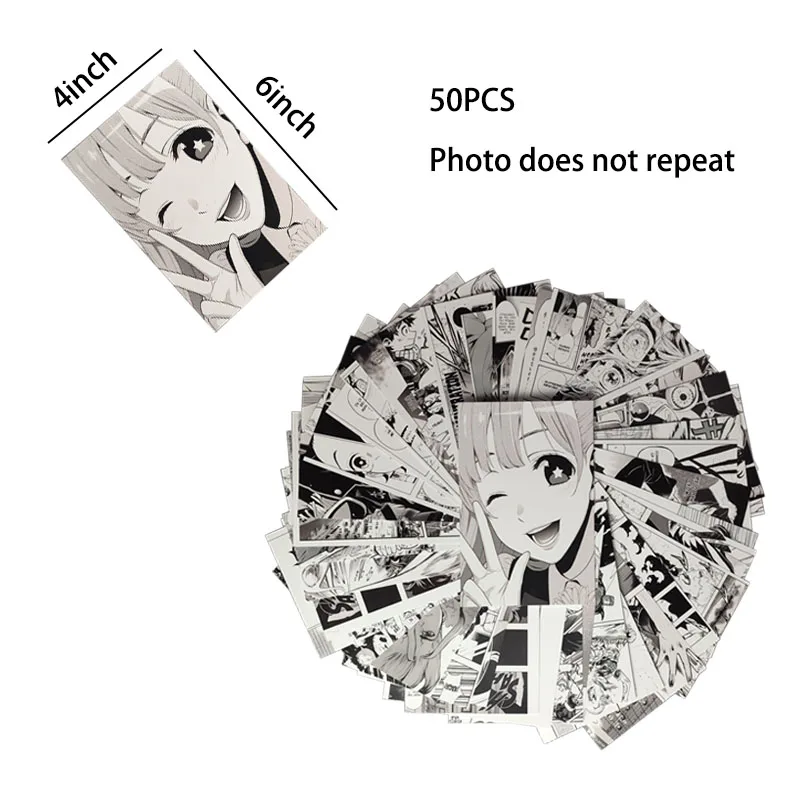 50 шт. Набор наклеек на стену для мальчиков аниме