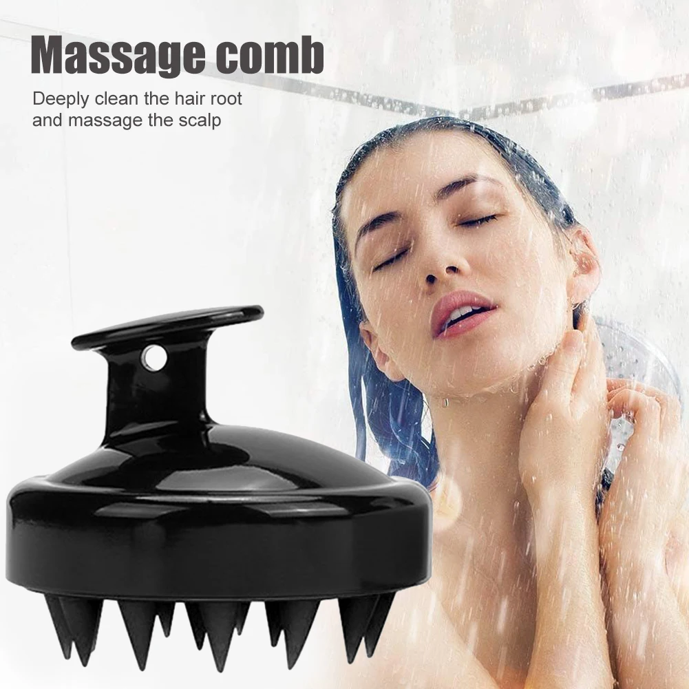 Кремниевая щетка для шампуня массажер головы расческа рук влажная сухая мытья