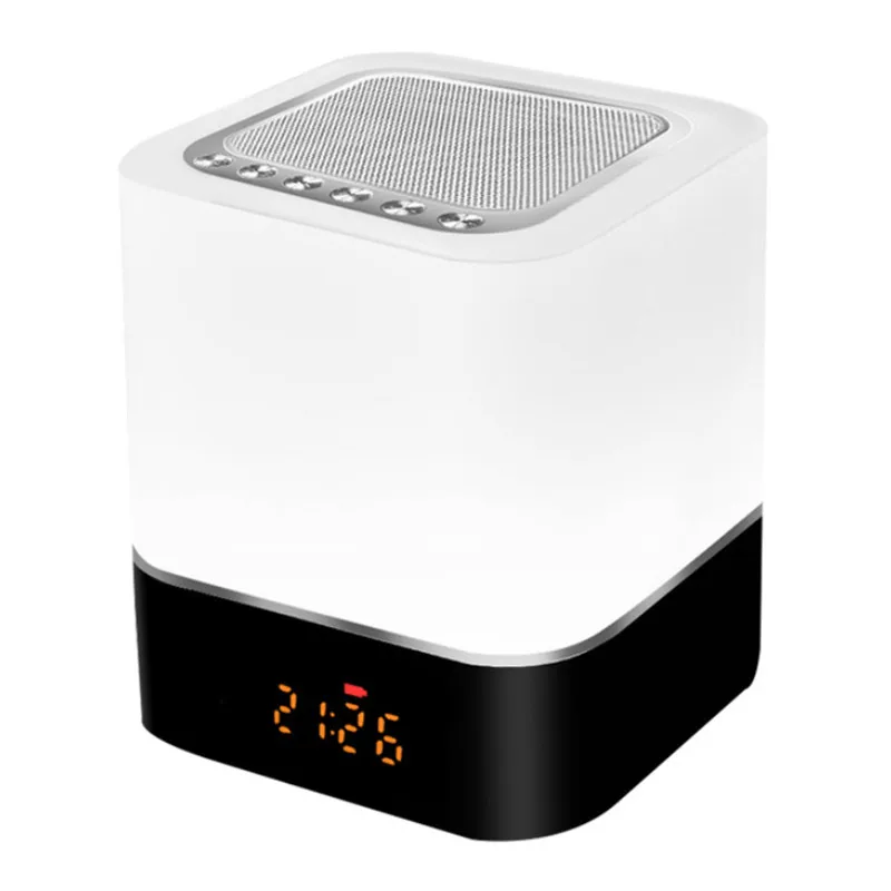 

Colorful Light Wireless Bluetooth Speaker, Portable Night Light Touch Wireless Speaker, AUX Audio Input, TF Card/U Disk Playback