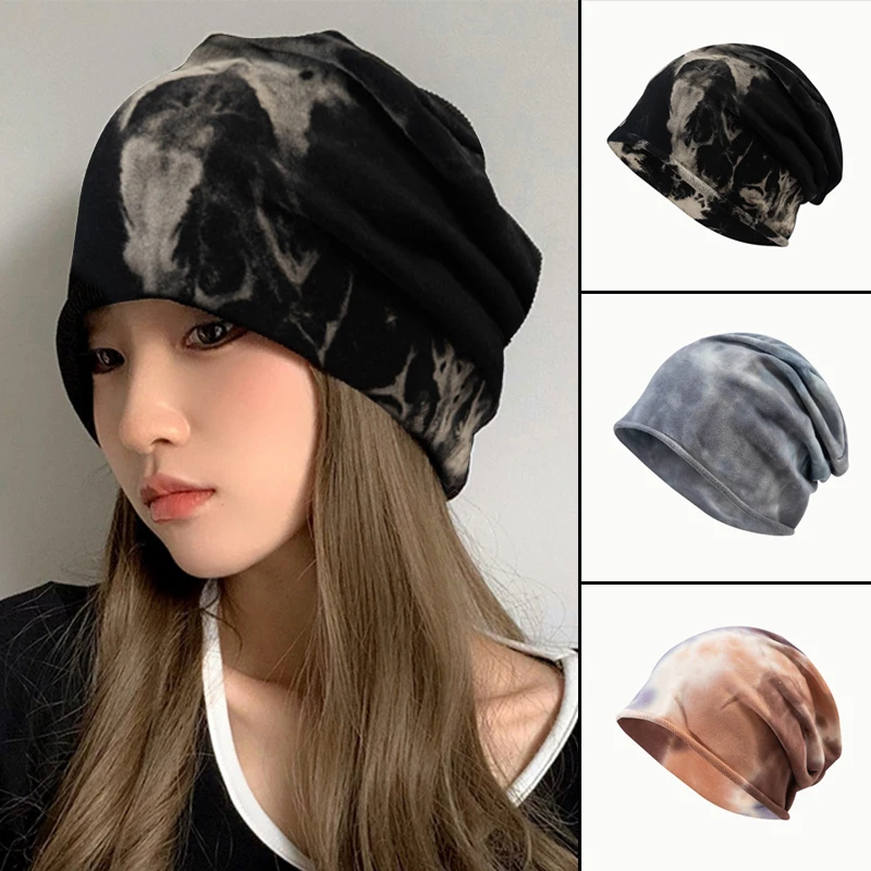 

Новинка, модные шапки с косточками для женщин и мужчин, персонализированная тонкая дышащая шапка, облегающие шапки, подходят для четырех се...