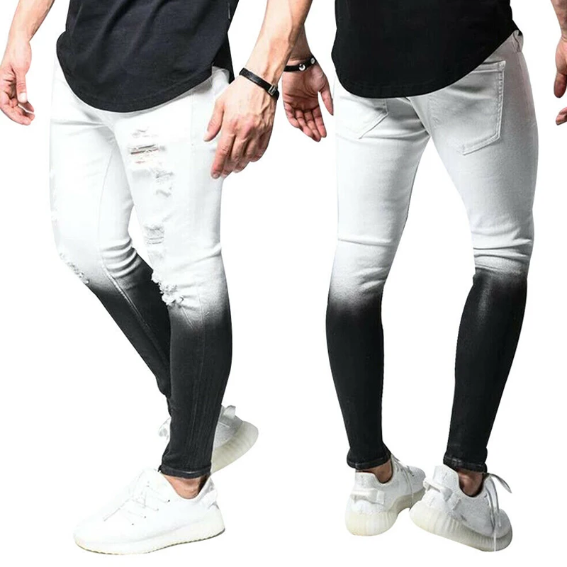 VICABO/джинсы мужские брюки-карандаш на каждый день в европейском и американском