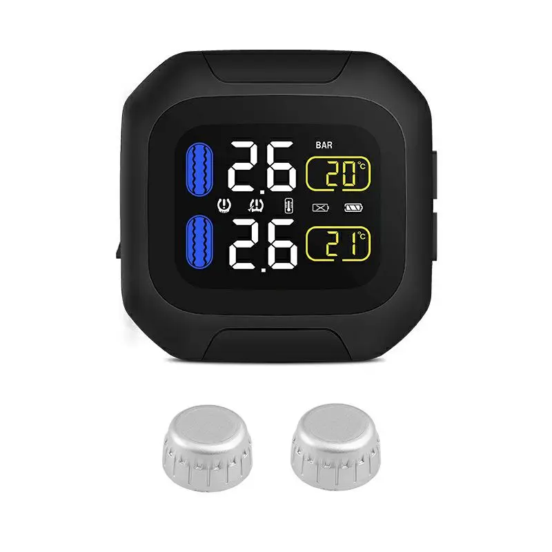 Водонепроницаемый Мотоцикл tpms датчик давления в шинах в режиме реального времени беспроводной мини внешний/внутренний датчик система контроля давления в шинах