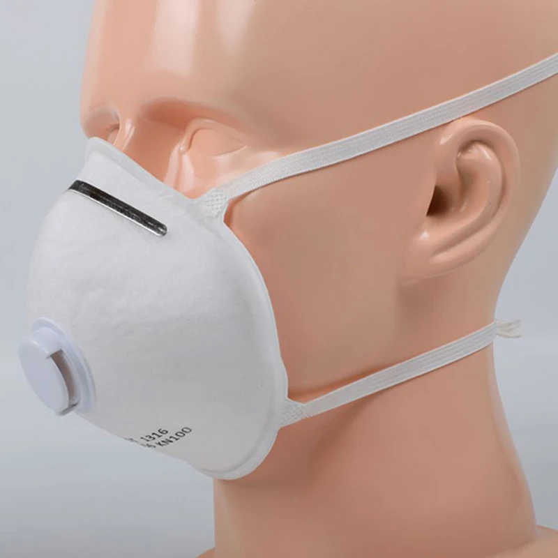 Серый респиратор защитная маска для лица kn95 Антивирусная высокая фильтрация