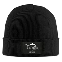 tequila por favor beanie hats for men women with designs winter slouchy knit skull cap
