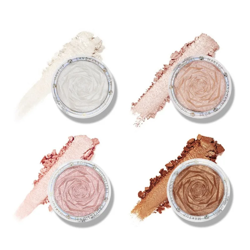 

Face Highlighter Cosmetics Facial Bronzers Palette Shimmer Pink Powder Glow Contour Illuminator Highlighter Pallet Makeup