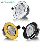 Светодиодный светильник с регулируемой яркостью, встраиваемый Точечный светильник с углом наклона, лампа для гостиной, спальни, магазина одежды, 3 Вт, 4 Вт, 5 Вт, 7 Вт