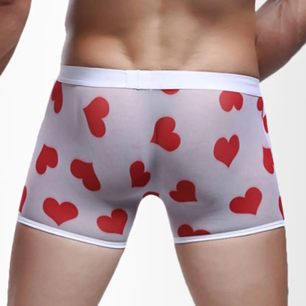 Трусы-боксеры мужские прозрачные дышащие удобные сетчатые бесшовные