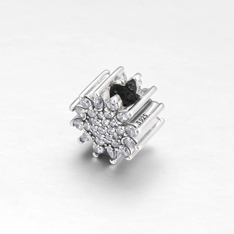 Модный сверкающий браслет из стерлингового серебра 925 пробы с фианитами |