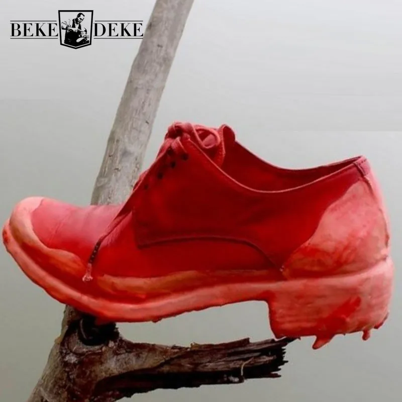 

Классические винтажные туфли с острым носком из натуральной кожи, мужские роскошные Брендовые вечерние классические туфли для увеличения ...