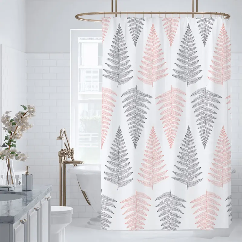 

Simple Transparent Shower Curtain Liner Anti-mildew Polyester Shower Curtain Hooks Separate Tende Bathroom Decoration DH50YL