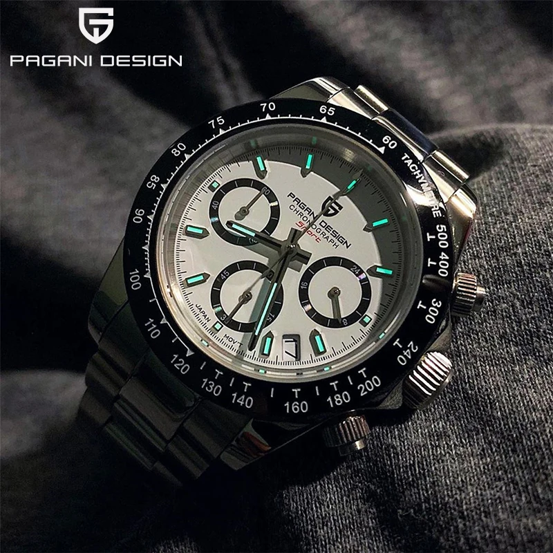 Часы-хронограф PAGANI Мужские кварцевые Брендовые спортивные водонепроницаемые