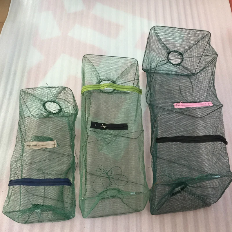 Уличная рыболовная сеть с 3/4 уровнями складная клетка для ловли креветок