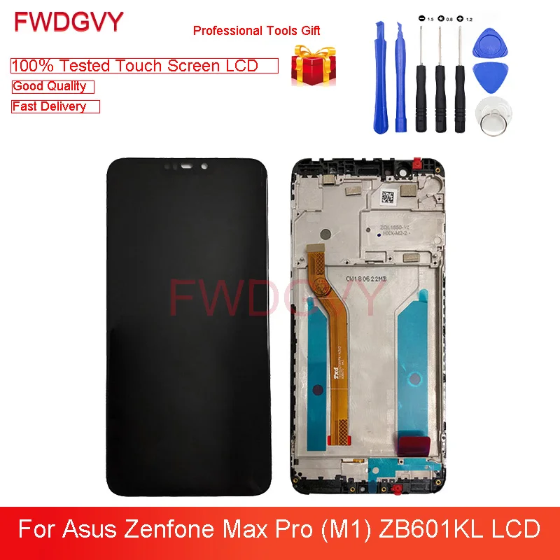 

ЖК-дисплей 5,99 дюйма для ASUS ZenFone Max Pro (M1) ZB601KL, ZB602KL, сенсорная панель, экран с дигитайзером в сборе, запасные части