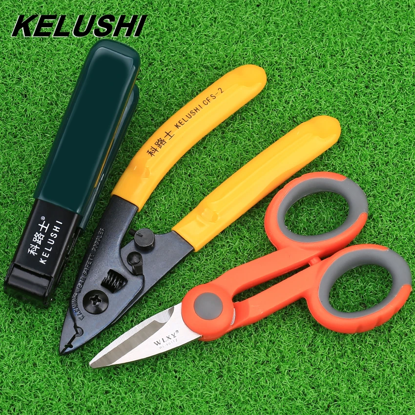 3 шт./упаковка кевларовые ножницы с двумя отверстиями|kevlar scissors|fiber optic tool kitoptical kit |