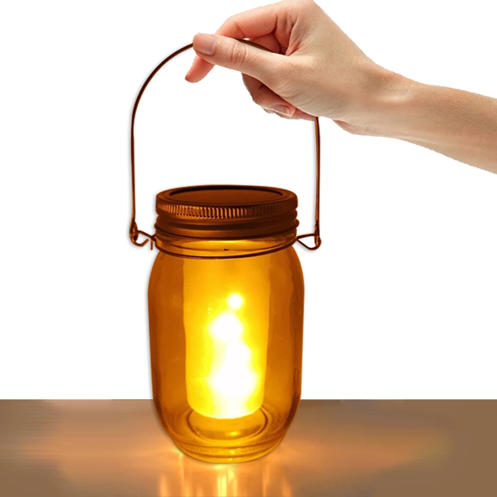 Светодиодный светильник на солнечной батарее Mason Jar подвесная лампа в стиле ретро