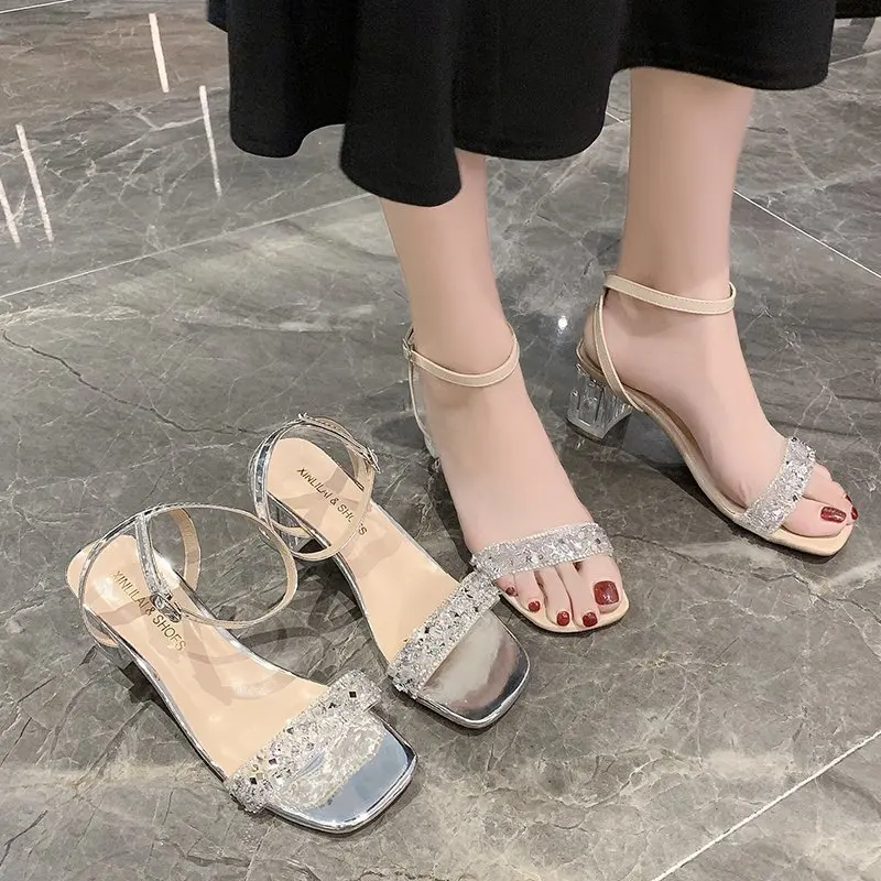 

Summer Silver Mirror Woman Pumps Luxury Clear Heels Fashion Ladies Shoes Sexy New Arrivals Designer Shoes Zapatos De Mujer 2020