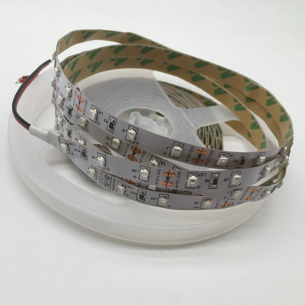 0 5 м 1 2 3 4 SMD 2835 УФ Гибкая светодиодная ленсветильник в 60 светодиодов/м 395-нм