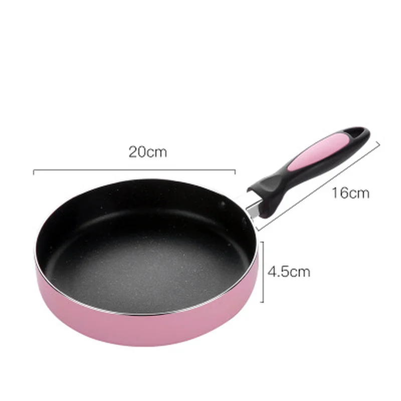 Сковорода высокого качества 20 см антипригарная медная сковорода для жарки с