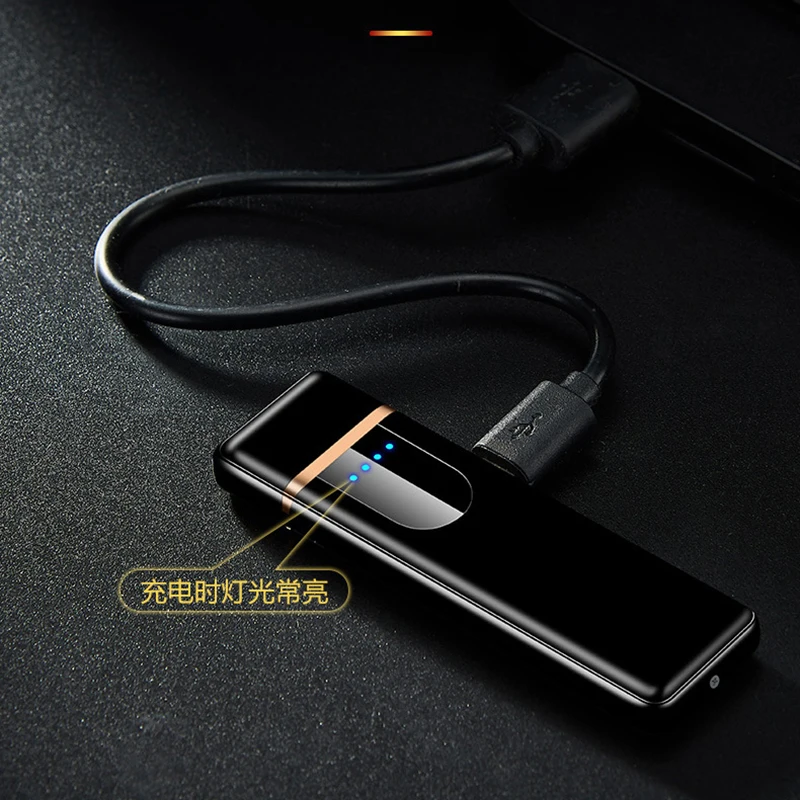 USB аккумуляторная Сенсорная Электронная Зажигалка из вольфрамового цинкового