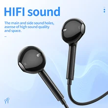 HOCO 2022 NEW 3.5mm Wired Headphones With Bass Earbuds Stereo Earphone Music Sport Gaming Headset With mic For Xiaomi IPhone