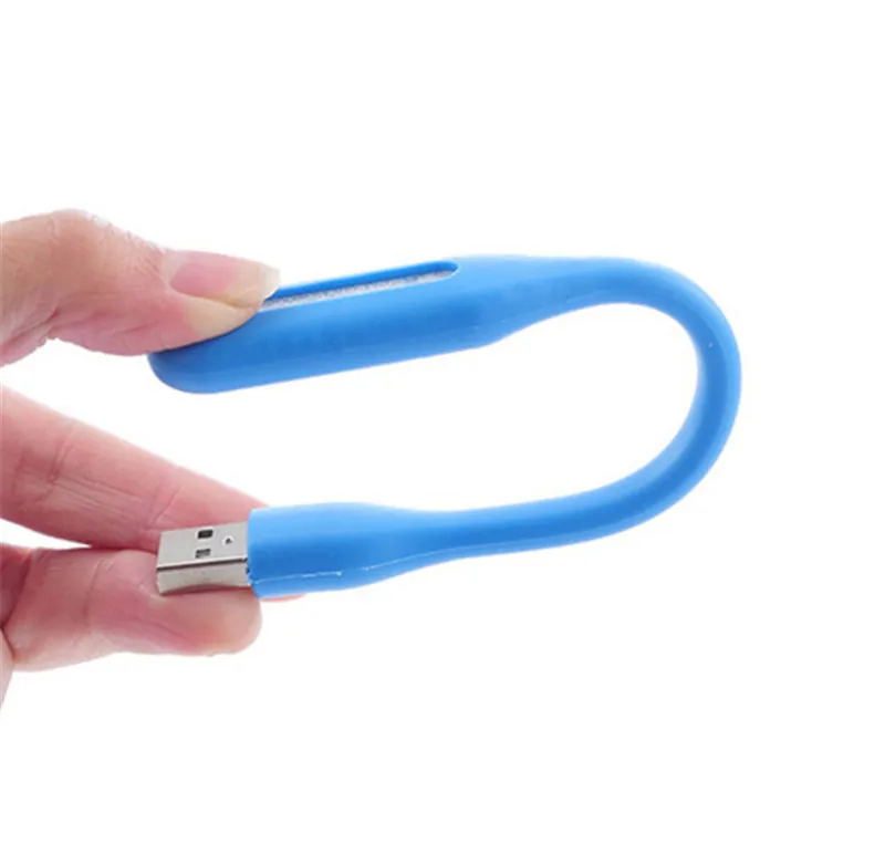 

5 Color Mini Flexible Bendable USB Light PC Laptop Notebook Portable Bendable LED Lamp Soft Bright Book Light Random Color 1Pcs