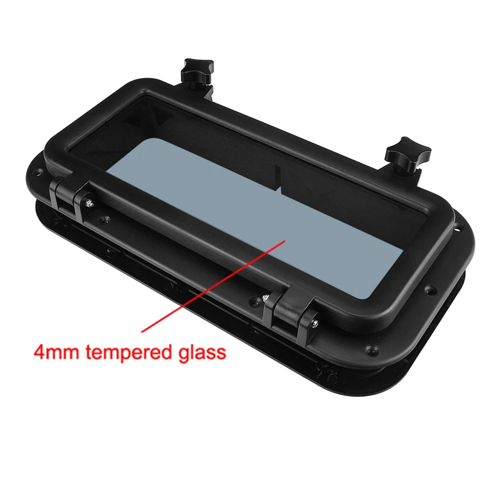 Прямоугольное окно portole с ABS пластиком и закаленным стеклом для лодки яхты