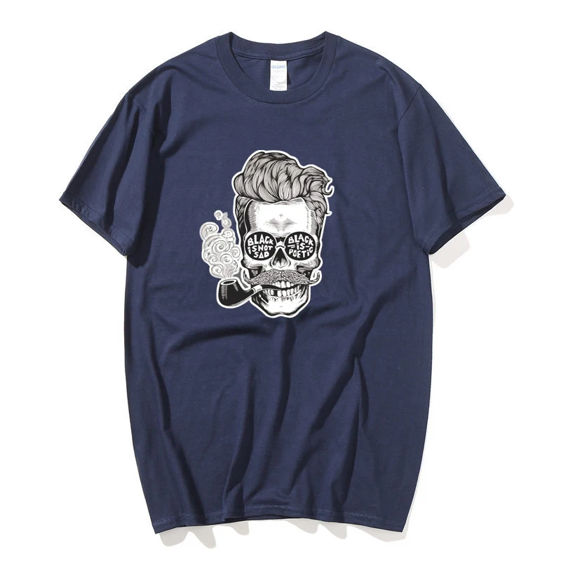 Летние забавные курение thinker Принт футболки Harajuku Повседневное хип хоп в стиле