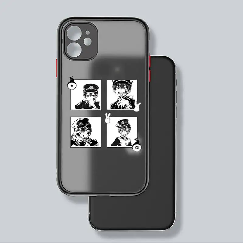 

Jamular Toilet Bound Hanako Kun Phone Case black matte transparent For iPhone 7 8 x xs xr 11 12 pro plus mini max Clear Funda