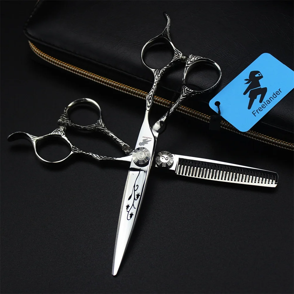 Профессиональные ножницы для волос 6 0 дюйма парикмахерские набор парикмахерских