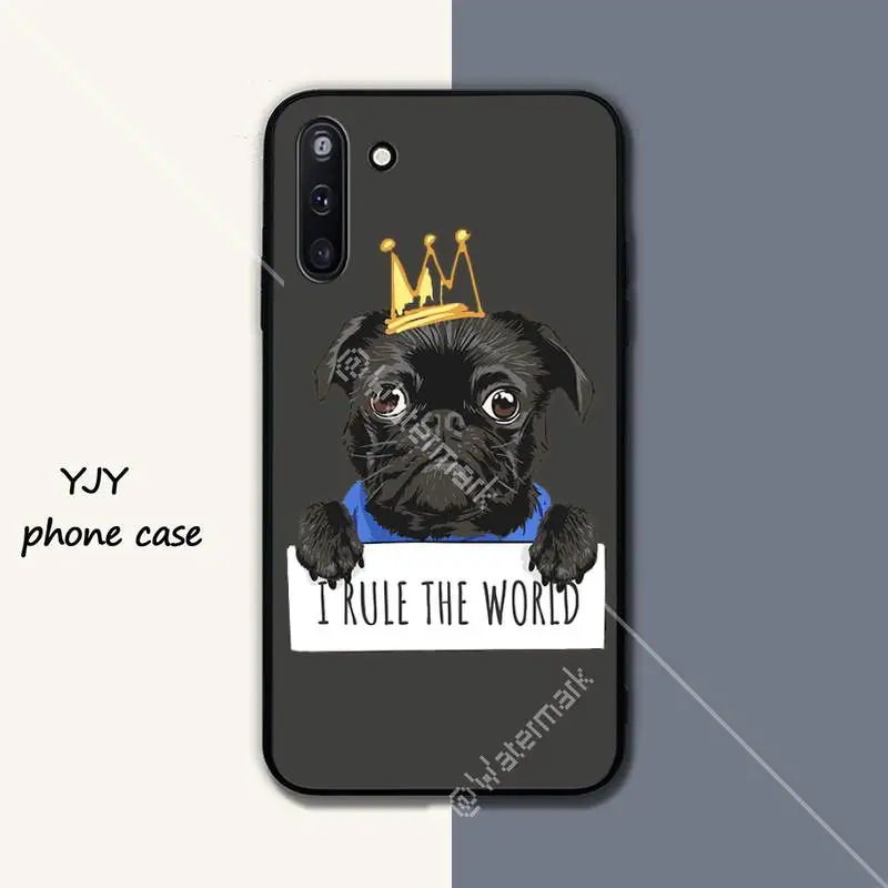 

funny Pug Dog super cute Silicone phone cover case for Samsung galaxy J2 J2 J3 J4 plus J5 prime J7 2016 J6 note 5 8 9 10 funda