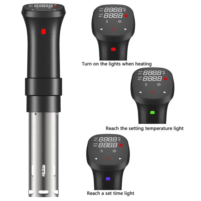 1100 Вт 20л вакуумная медленная пищевая плита с жидкокристаллическим цифровым