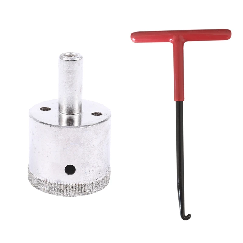 

Алмазный наконечник диаметром 35 мм для плитки, керамического стекла, сверло для отверстий и выхлопная пружина, съемник крючка, Т-образная ру...