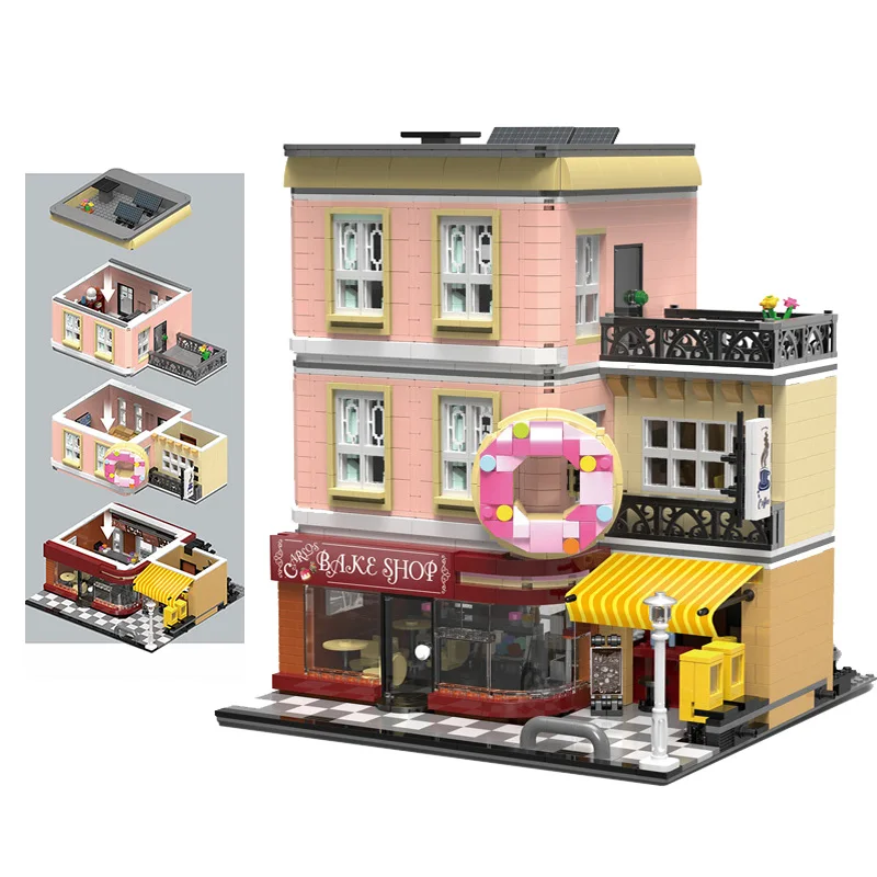 

MOC City Streetview series White hospital Model Building Kits Blocks Bricks Kids Toys Gifts Christmas gift
