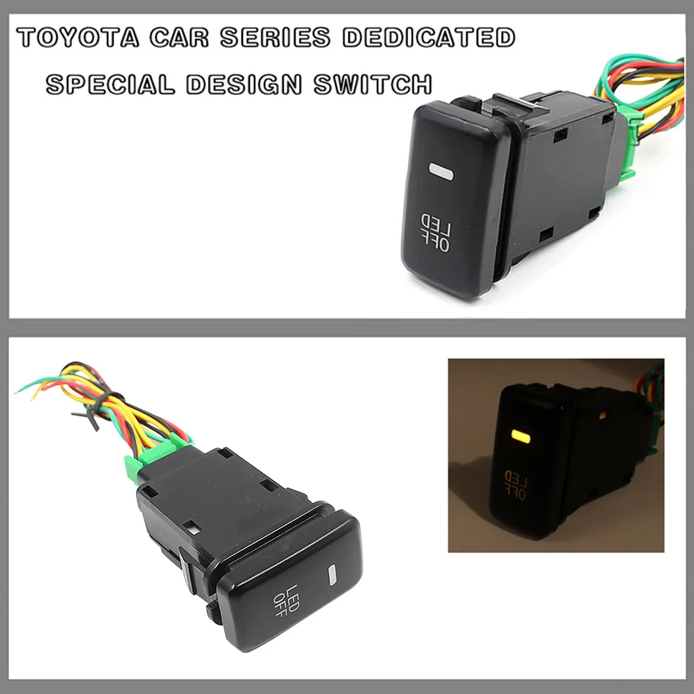 Водонепроницаемый противотуманный светильник кнопочный переключатель 4 провода