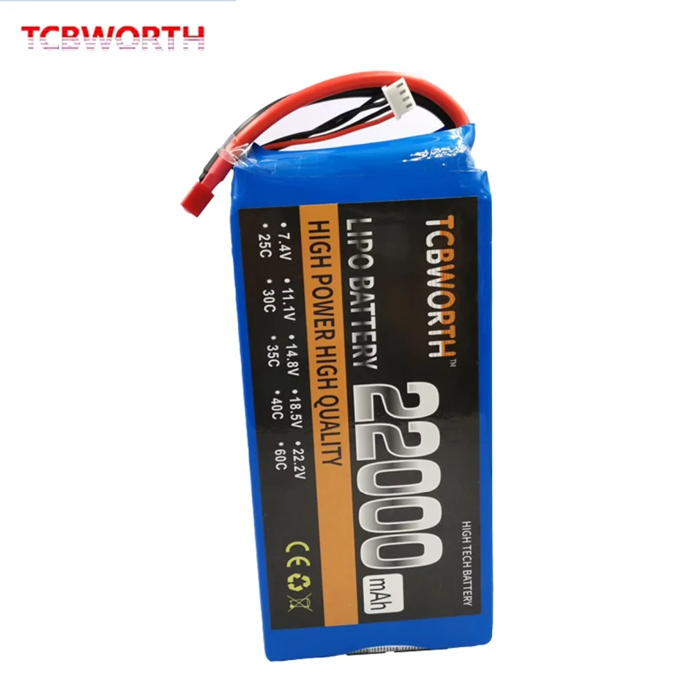 Аккумуляторная батарея RC LiPo 4S 14,8 V 22000mAh 25C для РУ самолет квадротор вертолет Дрон Танк Автомобильные батареи LiPo 4S 22Ah