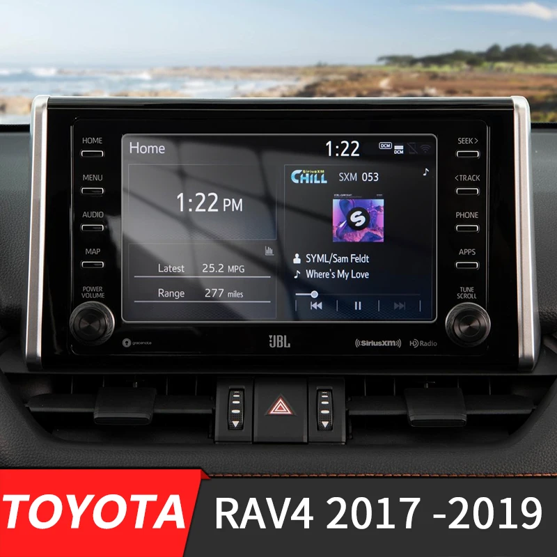 

1 шт. (175 мм * 97 мм) 8-дюймовая Автомобильная стандартная стальная защитная пленка для экрана навигации GPS для Toyota RAV4 2017 -2019