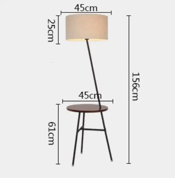 Вертикальные напольные светильники в скандинавском стиле из твердой древесины