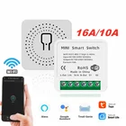 Умный выключатель Tuya с поддержкой Wi-Fi, 16 А, 10 А