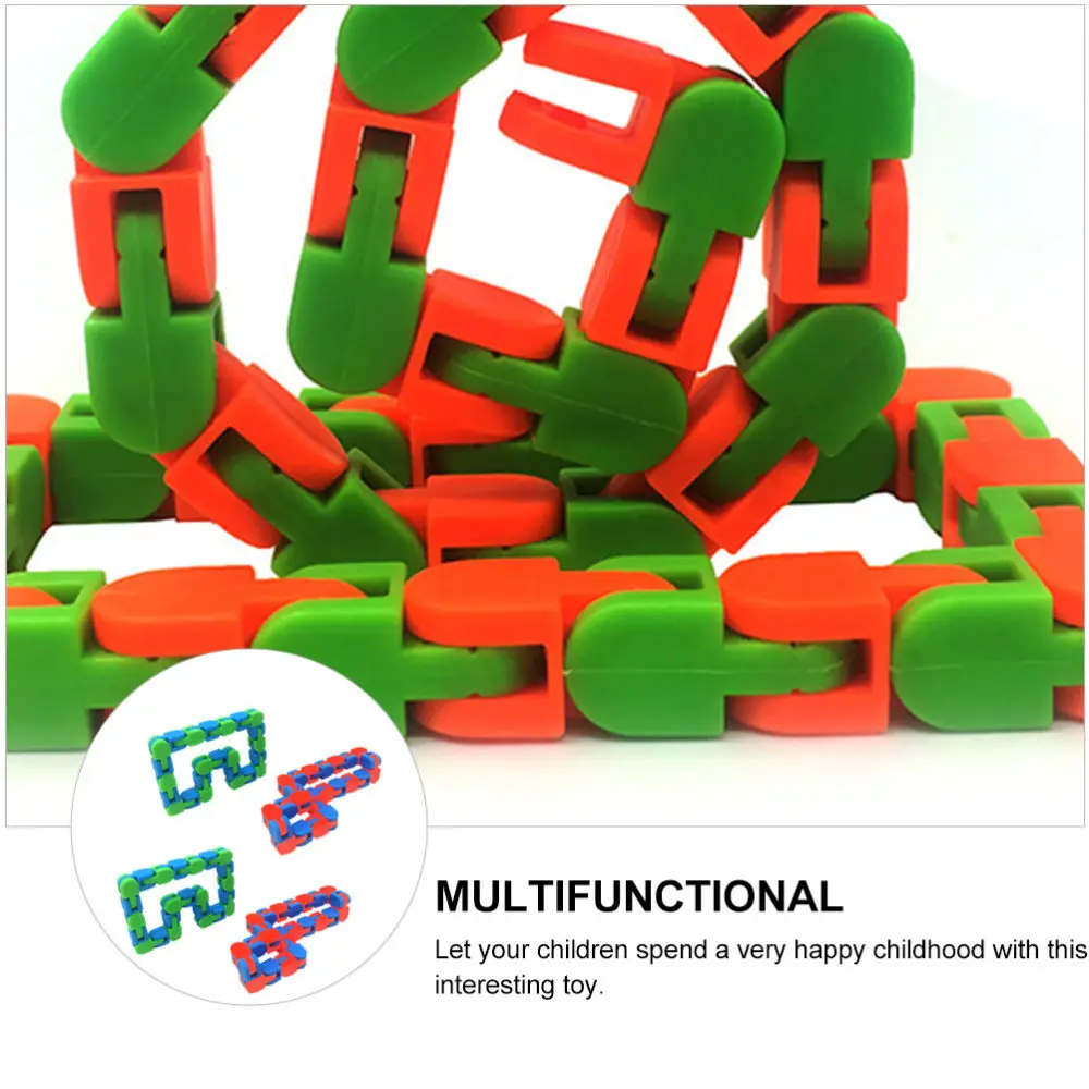 

4pcs Decompression Chain Stress Relief Interesting Kid Chain