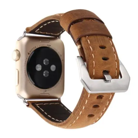 Высококачественная Петля из натуральной кожи для Apple Watch 4 ремешка iwatch 3 2 1 38 мм 42
