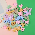 10 шт.лот детская силиконовая цепочка для соски-пустышки, бусины сделай сам, бусины в виде мини-мультяшных животных, жевательные бусины для прорезывания зубов, держатель для соски, Бисфенол А