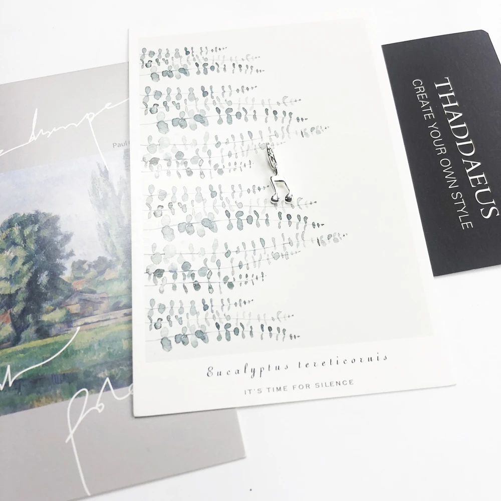 Модный кулон в виде музыкальных нот из стерлингового серебра 925 пробы ожерелье с