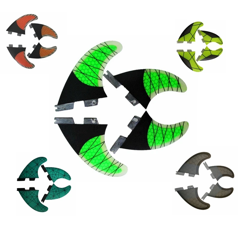 Горячее предложение II 1 плавники для серфинга половина углерода Quad Set Surf Fin (2 G5 2 GX)