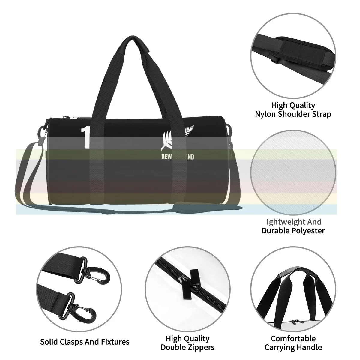 

universal travel sports fitness shoulder bag. Nylon portable outdoor sports bag. Dry and wet separation bag
