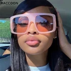 Очки солнцезащитные женские в стиле стимпанк, роскошные оверсайз, винтажные праздничные пляжные, черные, Y2k