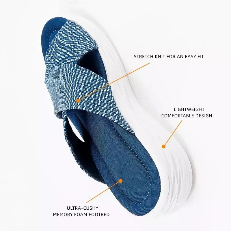 

Women Slippers Casual Shoes Female Flats Platform Sandals Women Slides Comfort Plus Size Cross Summer Ladies Beach Slippers