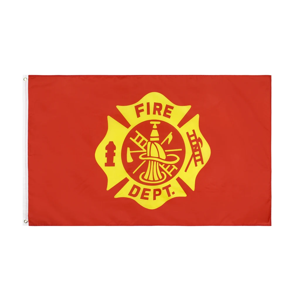 

3Jflag 3x5Fts 90X150cm US Fire Fighter Department Dept Flag