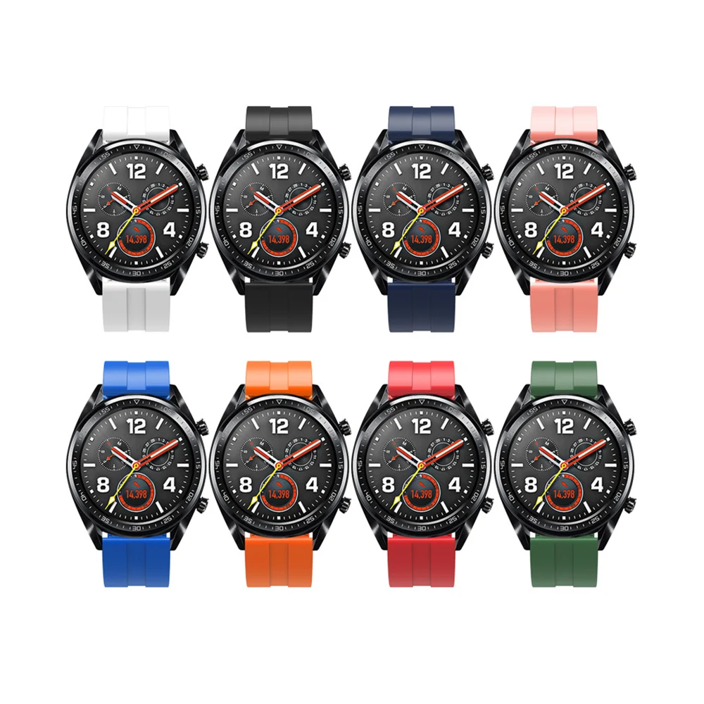 22 мм силиконовый ремешок для часов huawei Watch GT2 Band смарт часы браслет для huawei часы GT2 Браслет замена Correa