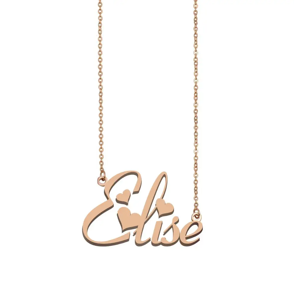 

Elise Name Necklace Personalized Custom Name Choker for Women Girls Best Friends Birthday Wedding Christmas Mother Days Gift